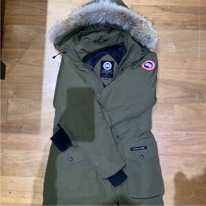 Canada Goose Khaki Parka with Fur Hood